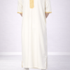 Moroccan “Heritage” Kandora White & Gold by Djellaba Men