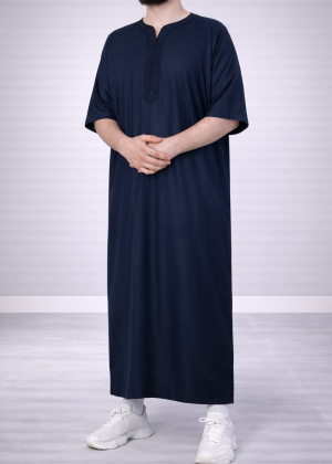 Moroccan “Heritage” Kandora Navy by Djellaba Men