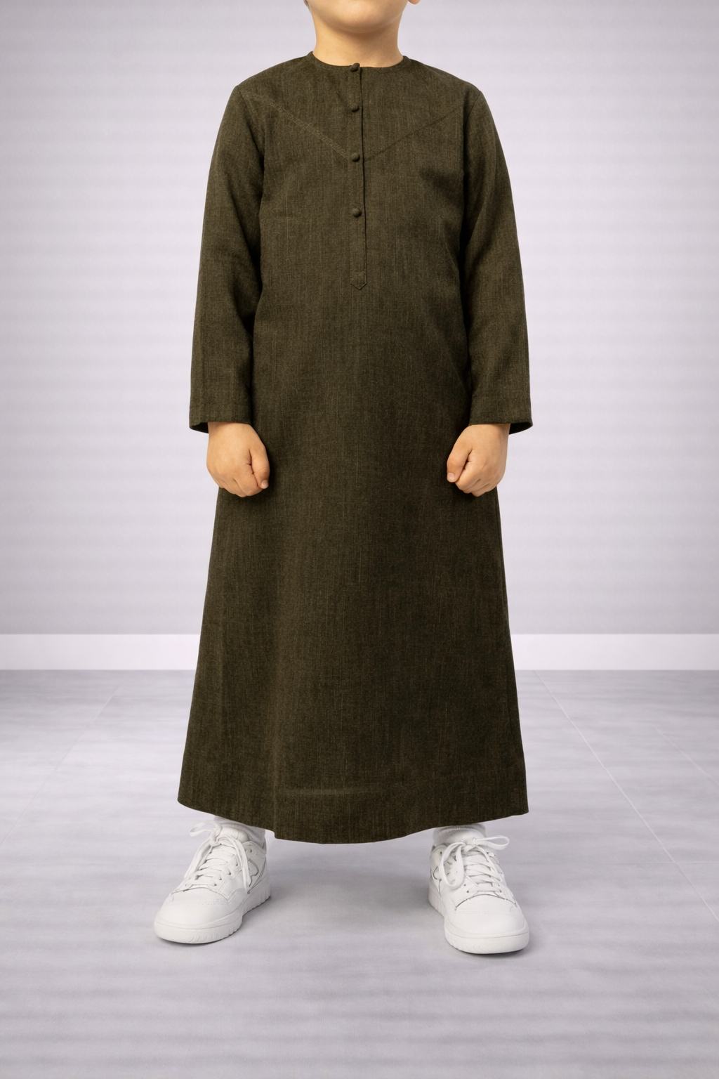 Emirati Qamis for Boys “Premium” Dark Green Emirati Qamis for Boys “Premium” Dark Green