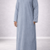Emirati Qamis “Premium” Melange Blauw van Djellaba Mannen